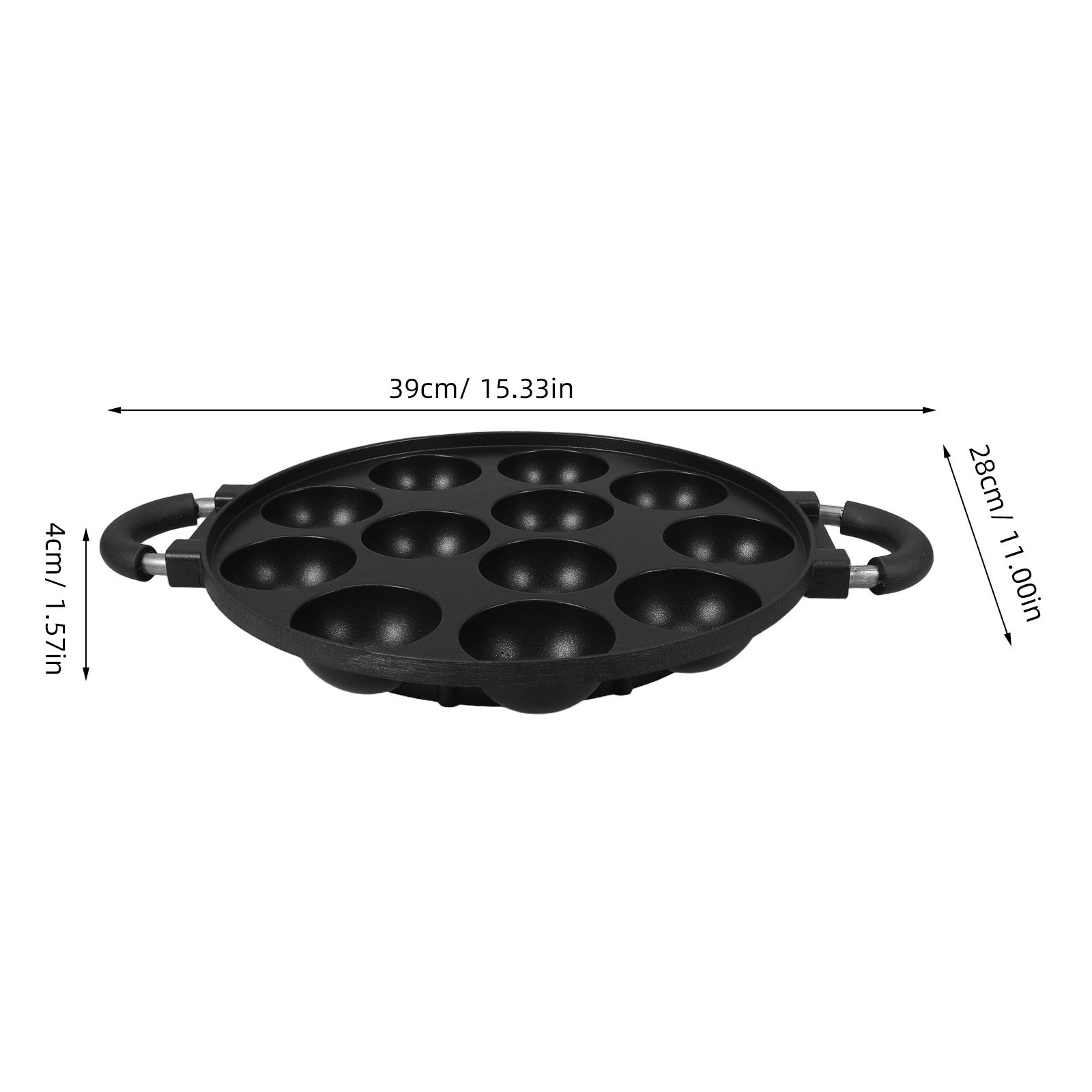 12-Hole Takoyaki Pan Nonstick  - Takoyaki Grill Plate recension och pris
